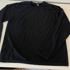 Christopher Fischer Crew Neck Cashmere Black Cashmere Sweater XL